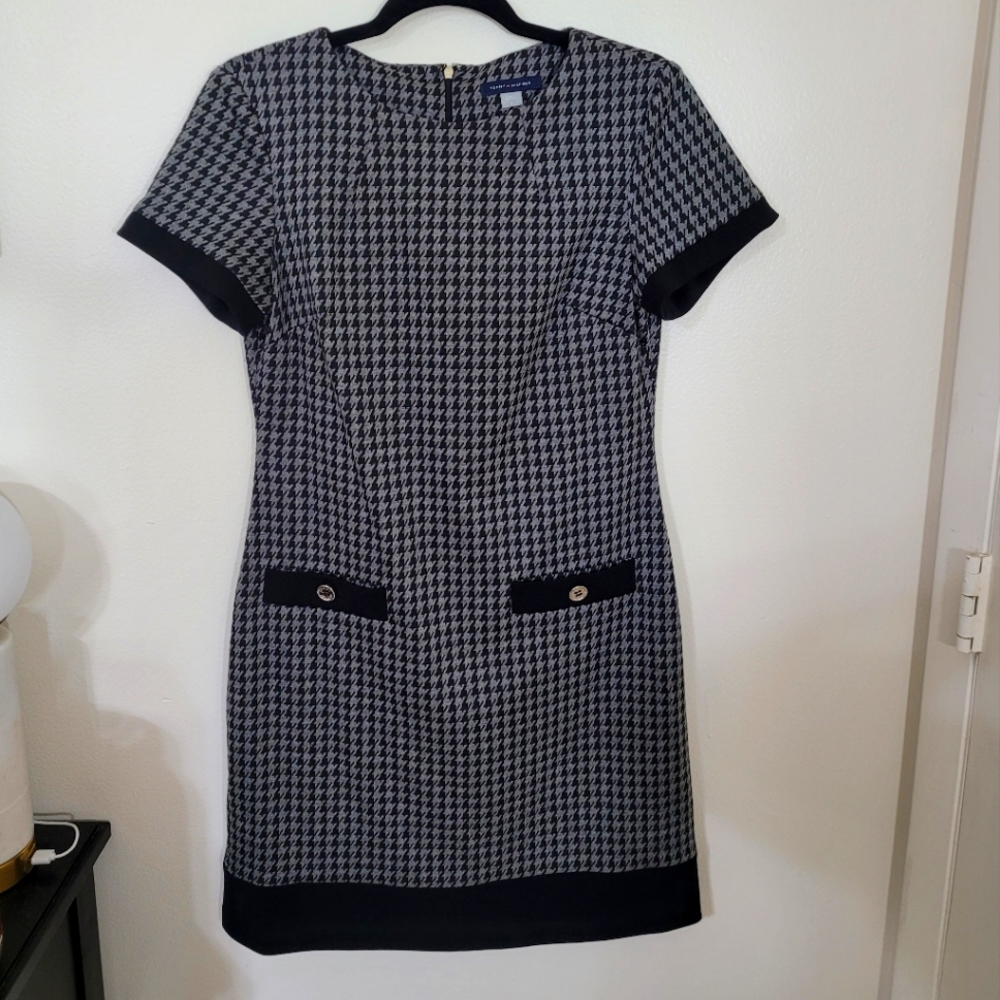 Tommy Hilfiger Gray and Black Dress